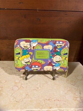 Loungefly x Nickelodeon RUGRATS Reptar Bar Allover Print Zip Around Wallet
